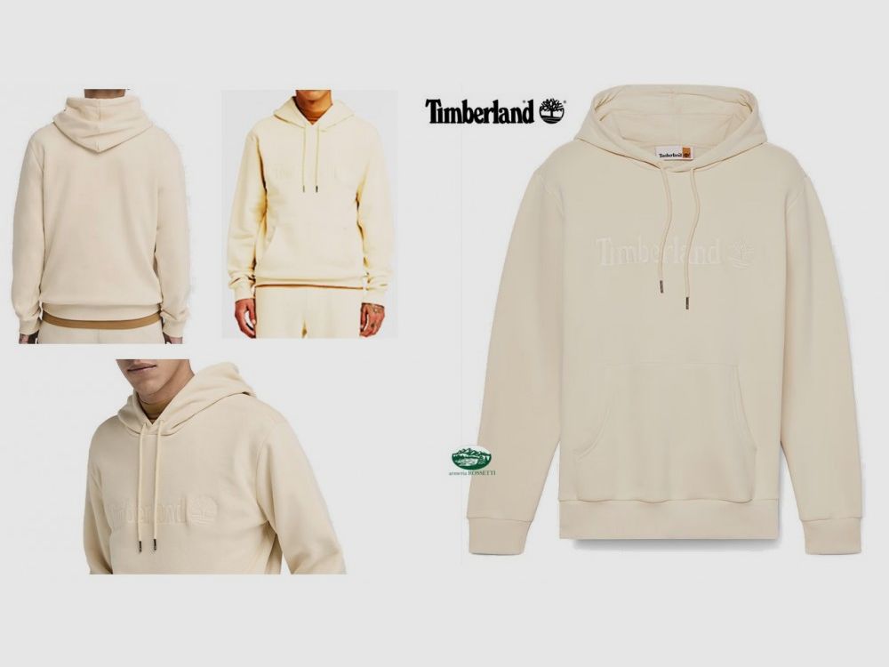 TIMBERLAND Sweat à capuche Hampton couleur crème