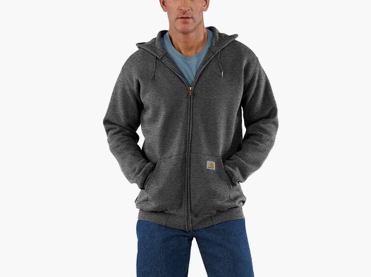 Carhartt Zip Up Hoodie Men's Carbon Heather L