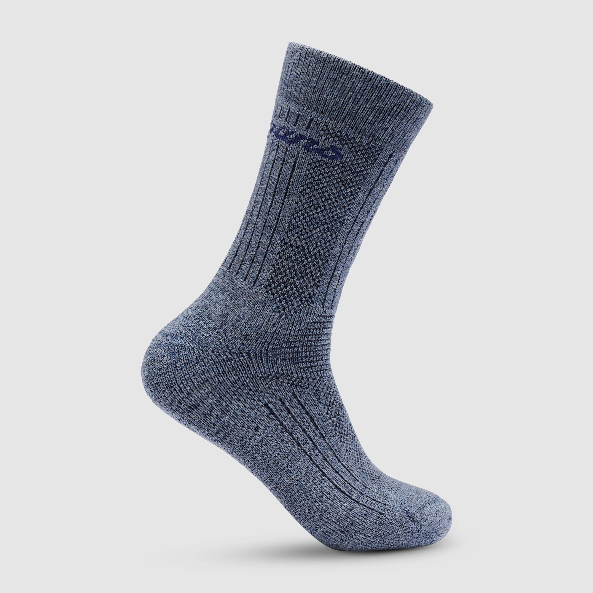 Bergans Allround Warm Merino Cushioned Sock Granite Blue/Navy Blue 41-43