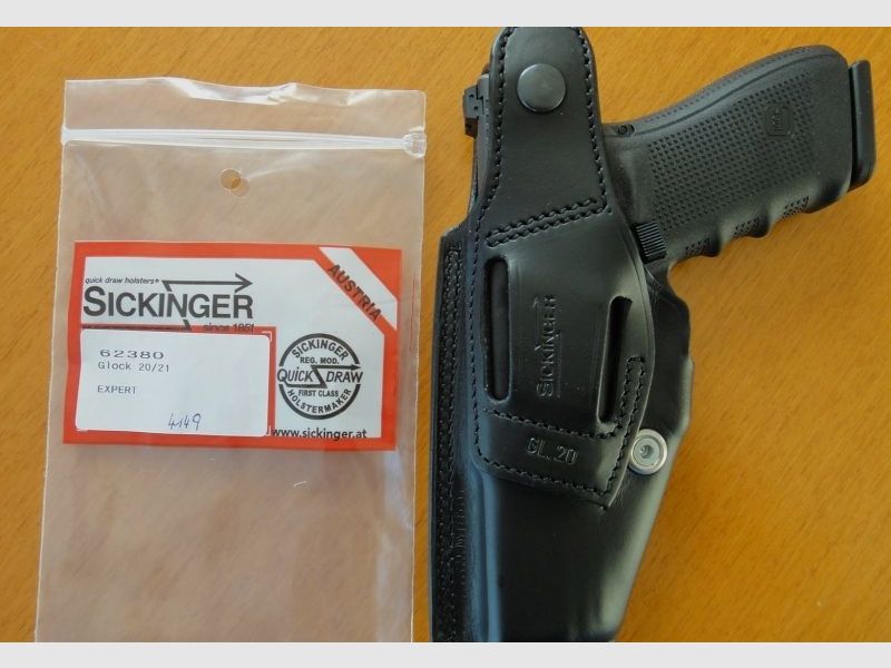 Sickinger Sickinger Holster EXPERT zwart voor SL-pistool Glock 20/21
