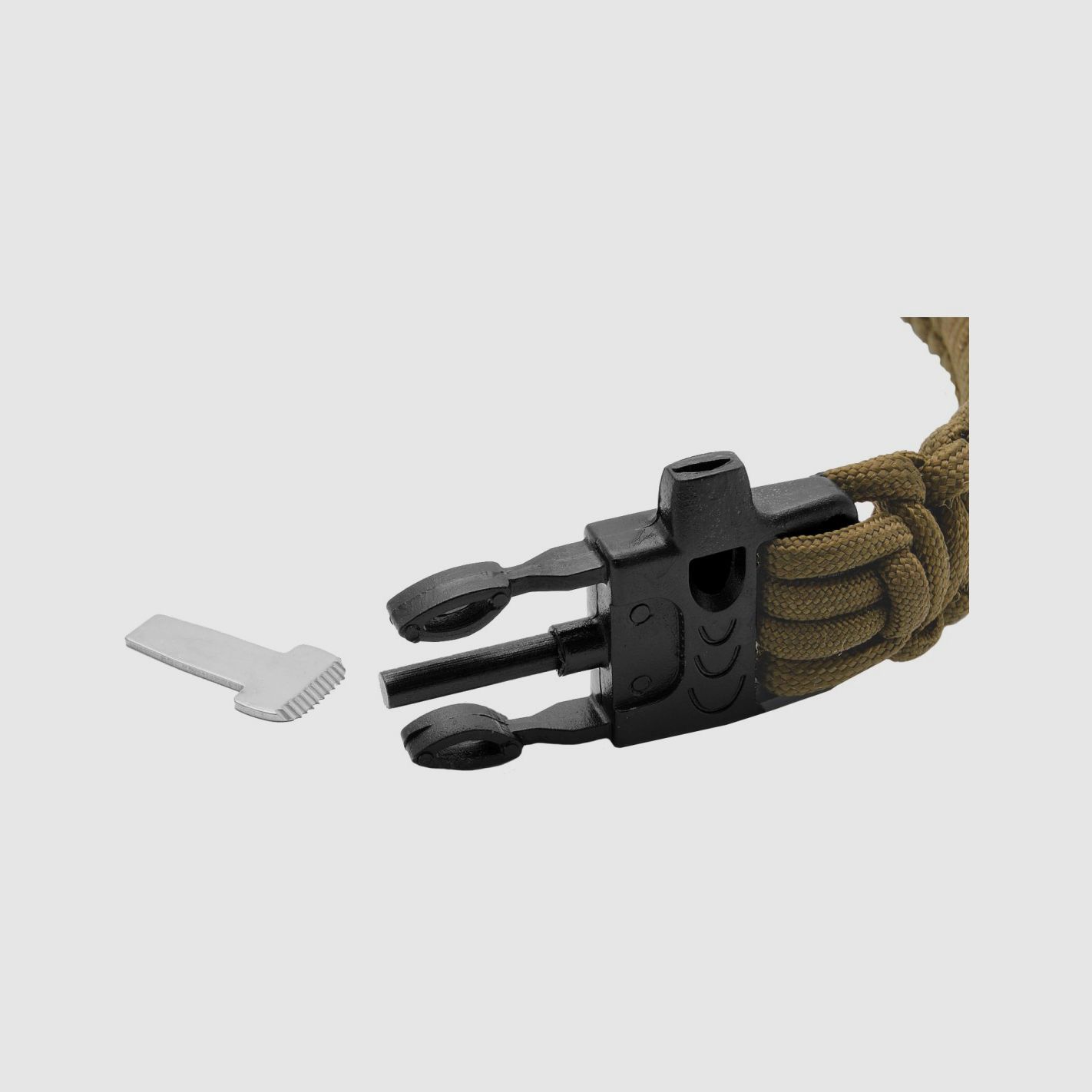 Survival-Armband Paracord 3 In 1 Tan, Bild 3 von 4
