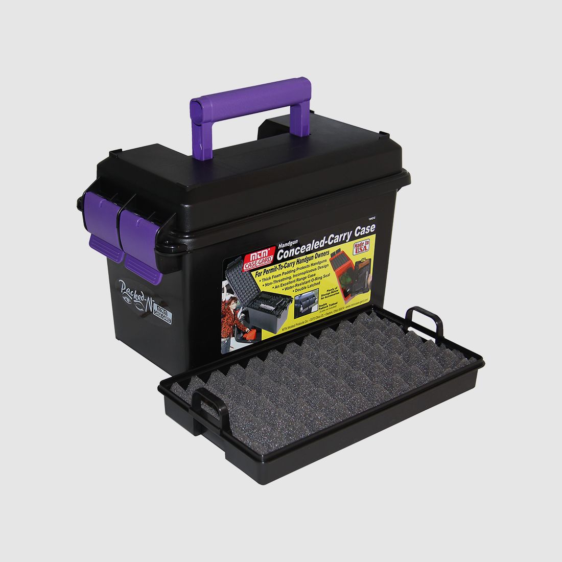 MTM Waffentransportbox HCC-25 lila