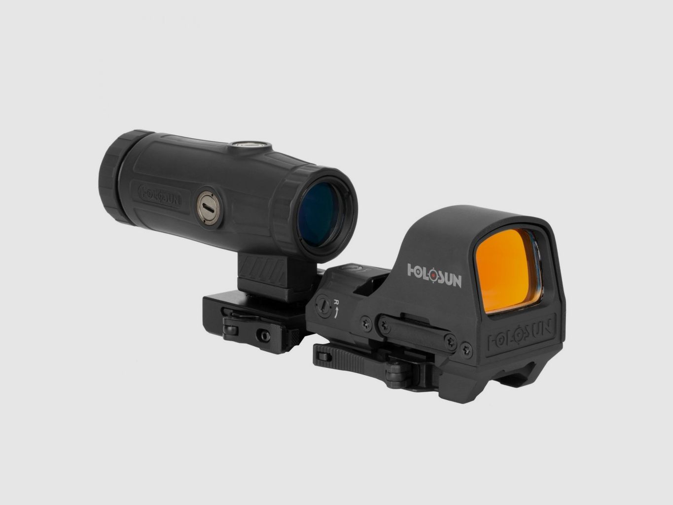 Holosun Set, Holosun Reflexvisier, Modell HS510C-RD mit rotem Wechselabsehen: 2MOA Dot, 65MOA Circledot & 65MOA Circle und Magnifier HM3X, Bild 5 von 10