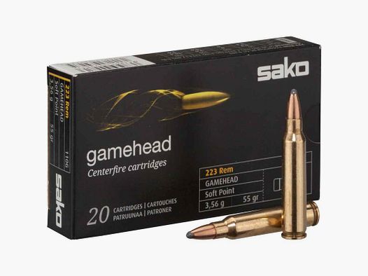 SAKO 223 REM GAMEHEAD 50 GRS / 3,2G 20 STK