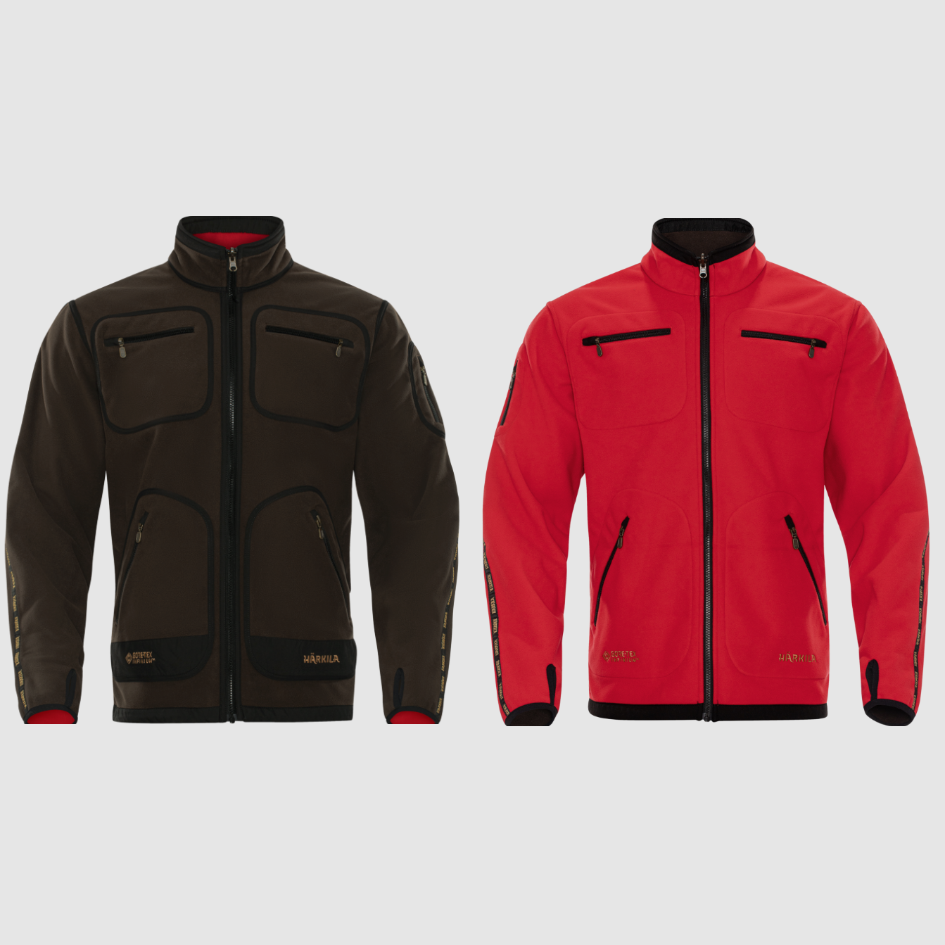 Omkeerbare fleecejas HARKILA Kamko Fleece bruin/rood GORE-TEX WINDSTOPPER (130100146), afbeelding 14 van 14