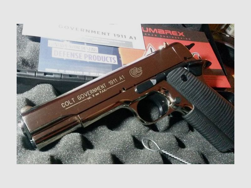 Neuer Colt Government 1911 A1 chrom polished in der OVP.....plus Munition