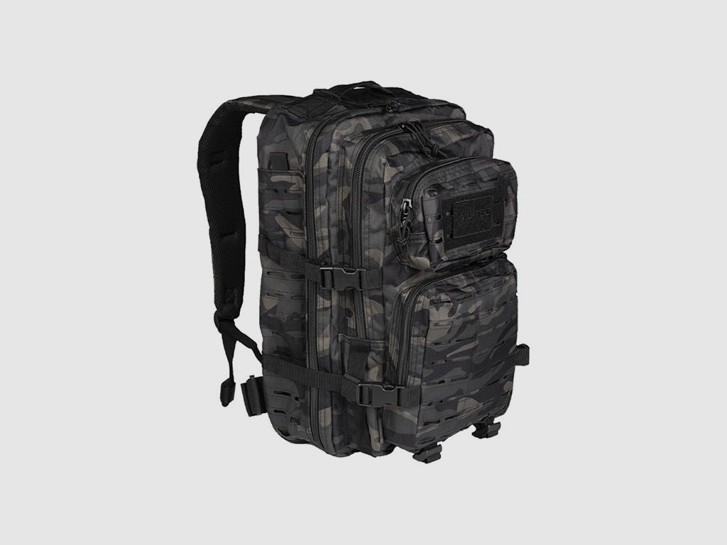 Rucksack Mil Tec US Assault Pack LG Laser Cut dark camo 51 x 29 x 28 cm 36 Liter Polyester