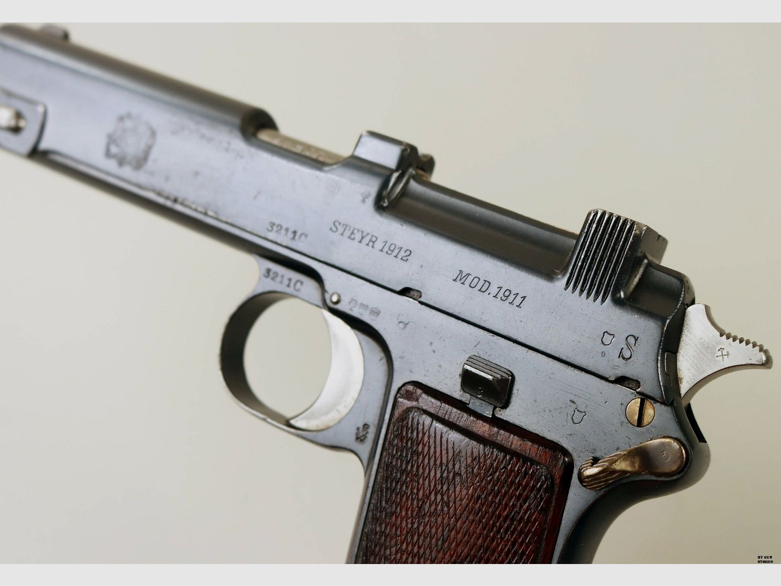 Pistolet Steyr Repetierpistolet Mod. 1911 Ejercito de Chile kal. 9 Steyr nr. seryjny 3211C, zdjęcie 6 z 9