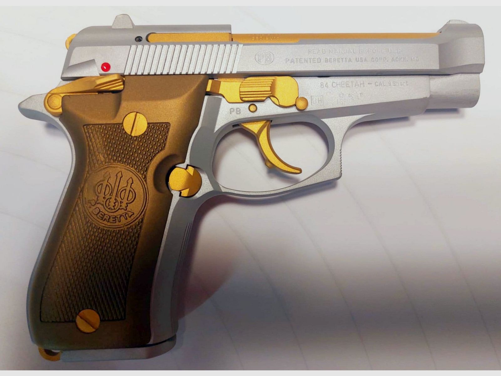 BERETTA MOD. 84FS PISTOL, cal. .380 AUTO/9 SHORT, image 2 of 2