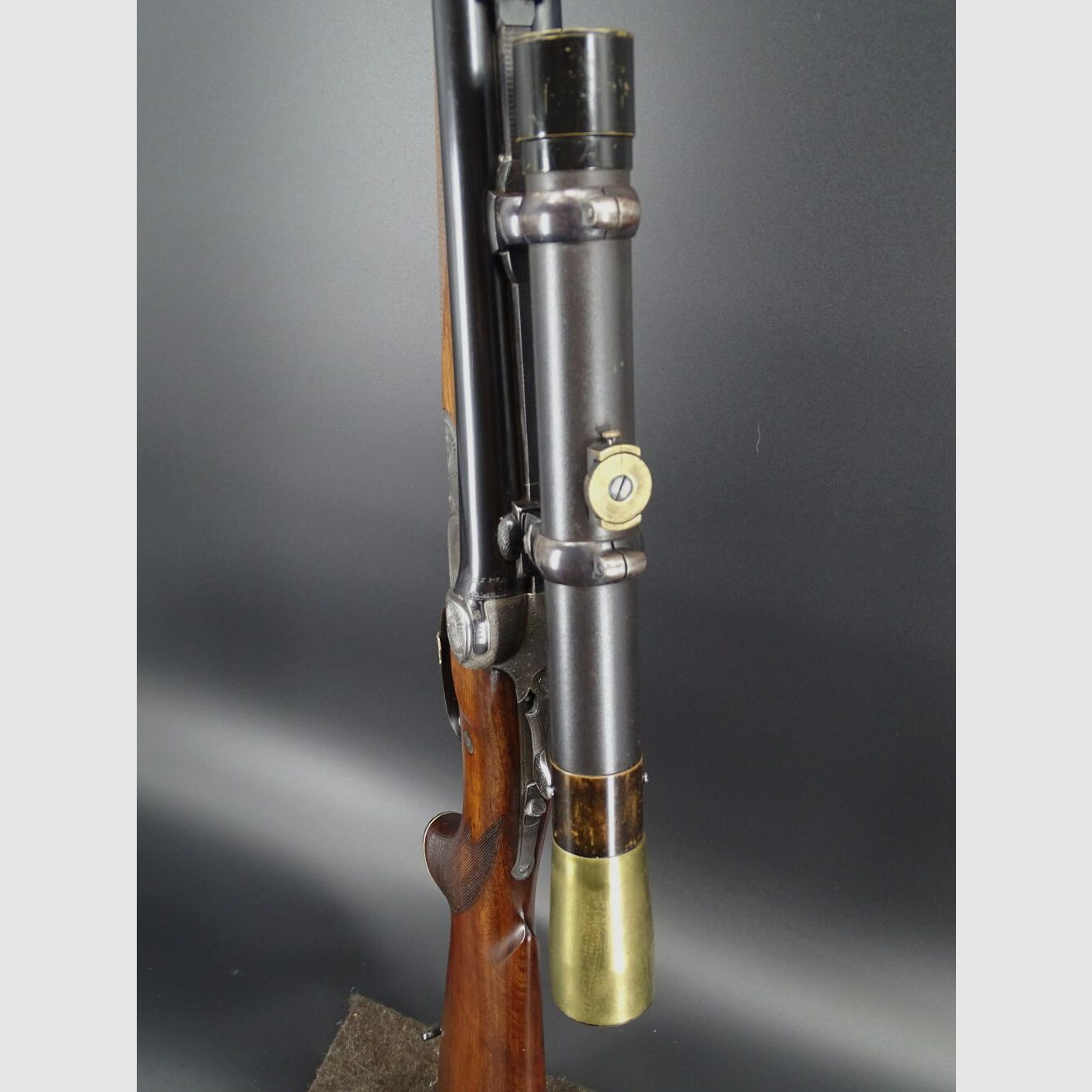 Doppelgriener Drilling J.A. Stahl & Sohn Hamburg BJ 1928 Original ZF Sammlungsauflösung