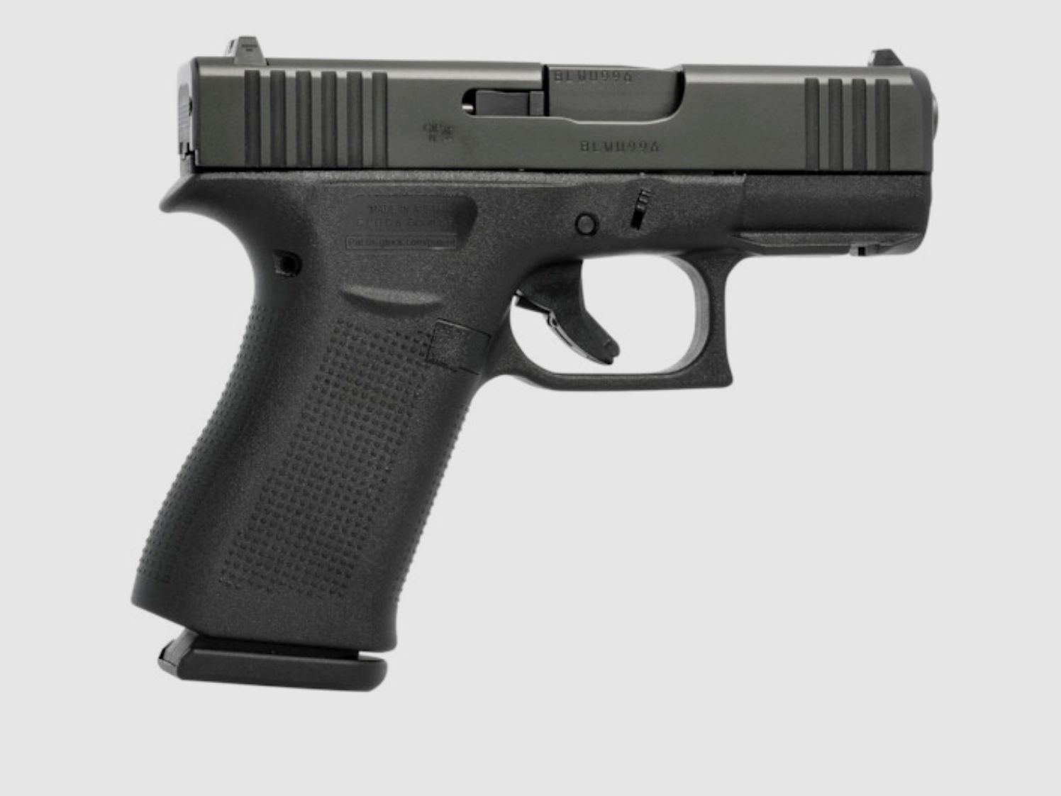 Glock 2412706 Pistool 43X 9mm Luger R/FS Zwart