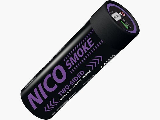 NICO 50 sekundowy dwustronny granat dymny paintball (fioletowy)