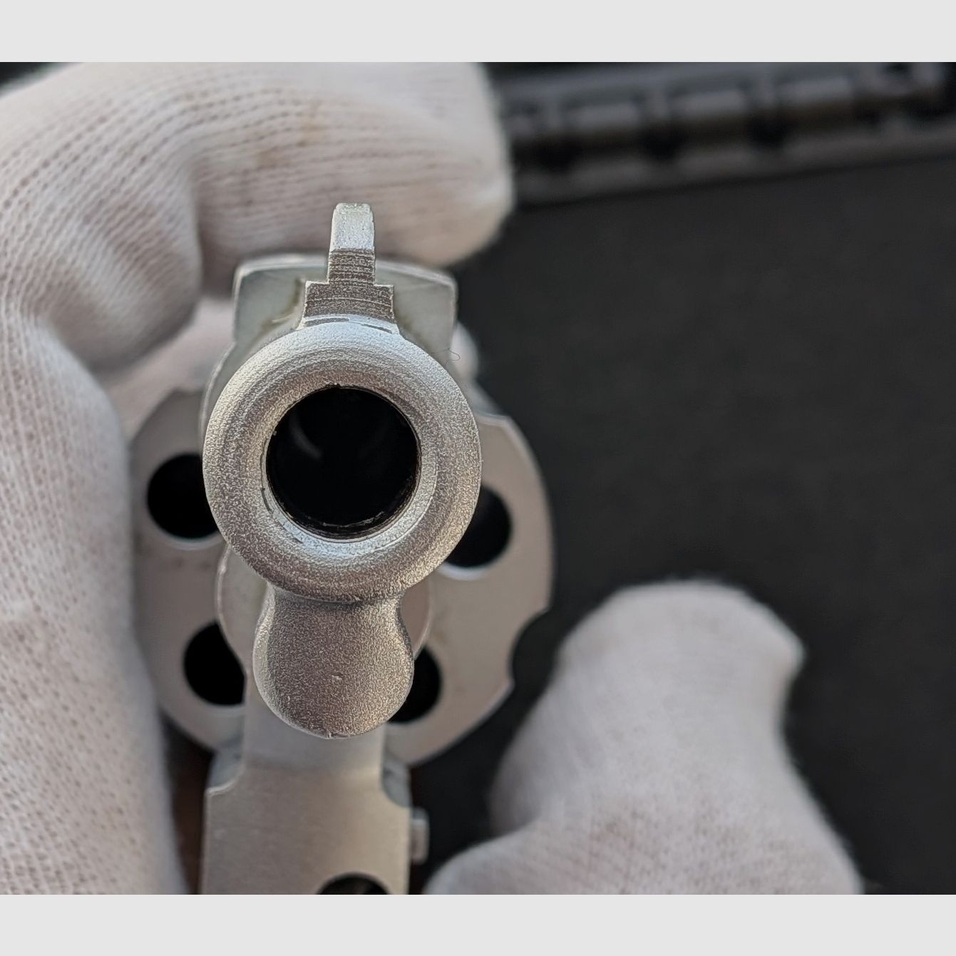 ME 38 Marshal - Revolver - PTB 203/2 - Nickel matt - 9mm Knall - Holzgriff - SSW