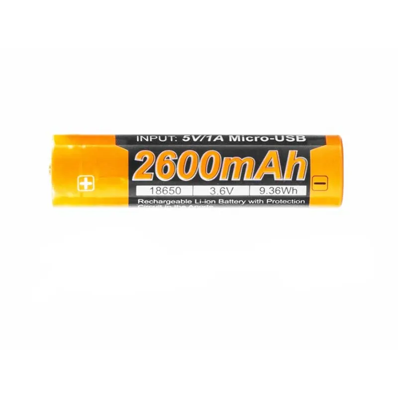 Fenix USB-accu ARB-L18U (18650 2600 mAh), afbeelding 1 van 3