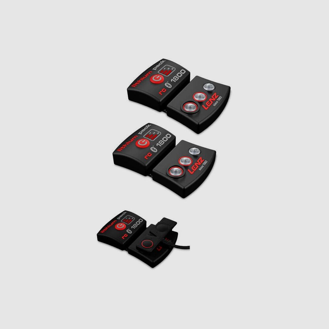 Lenz lithium battery 2-pack – 1,800 mA