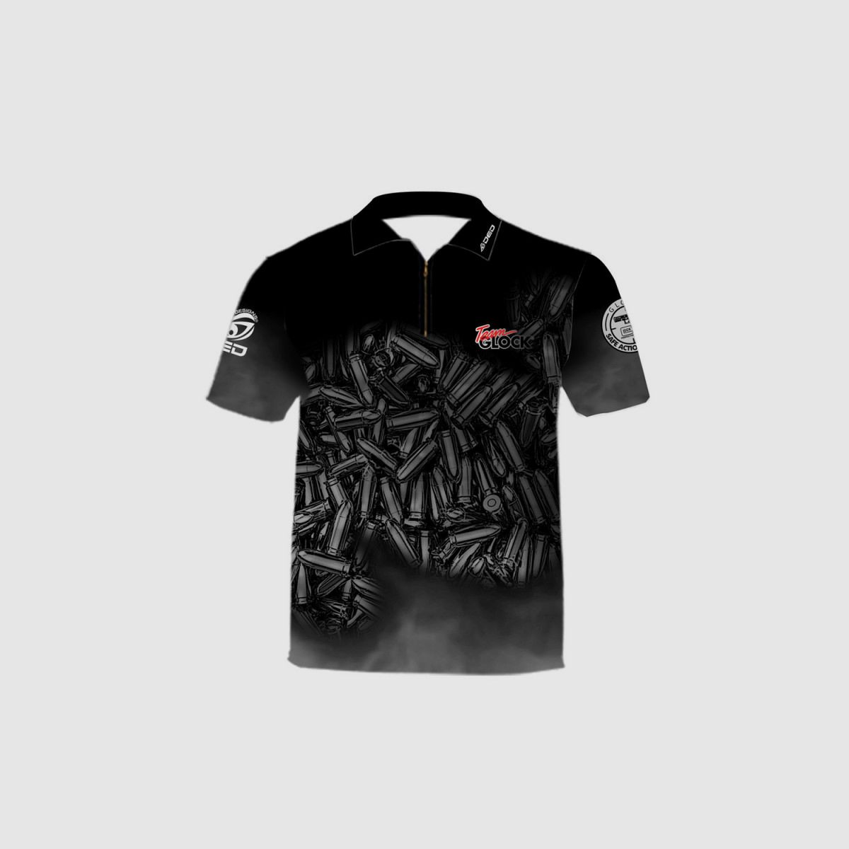 DED Team Glock T-Shirt Schwarz, Größe: 4XL, Individueller Name: Mit individuellem Namen, Bekleidungsart: Damen, Bild 1 von 3