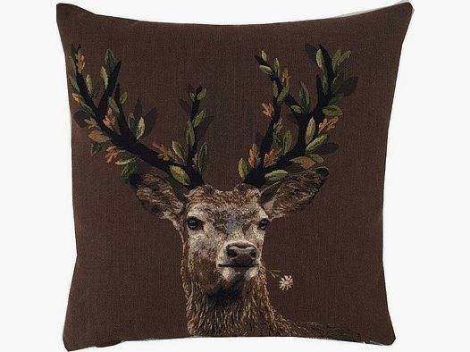 Lovergreen cushion design cushion twisted deer head + foliage