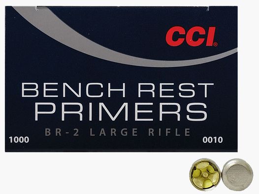 CCI Amorces BR2 Grande Carabine 1000 pièces