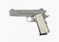 KUZEY 1911 Shiny Chrome 9 mm P.A.K. – Kompaktowy styl 1911 – Wysyłka na terenie UE