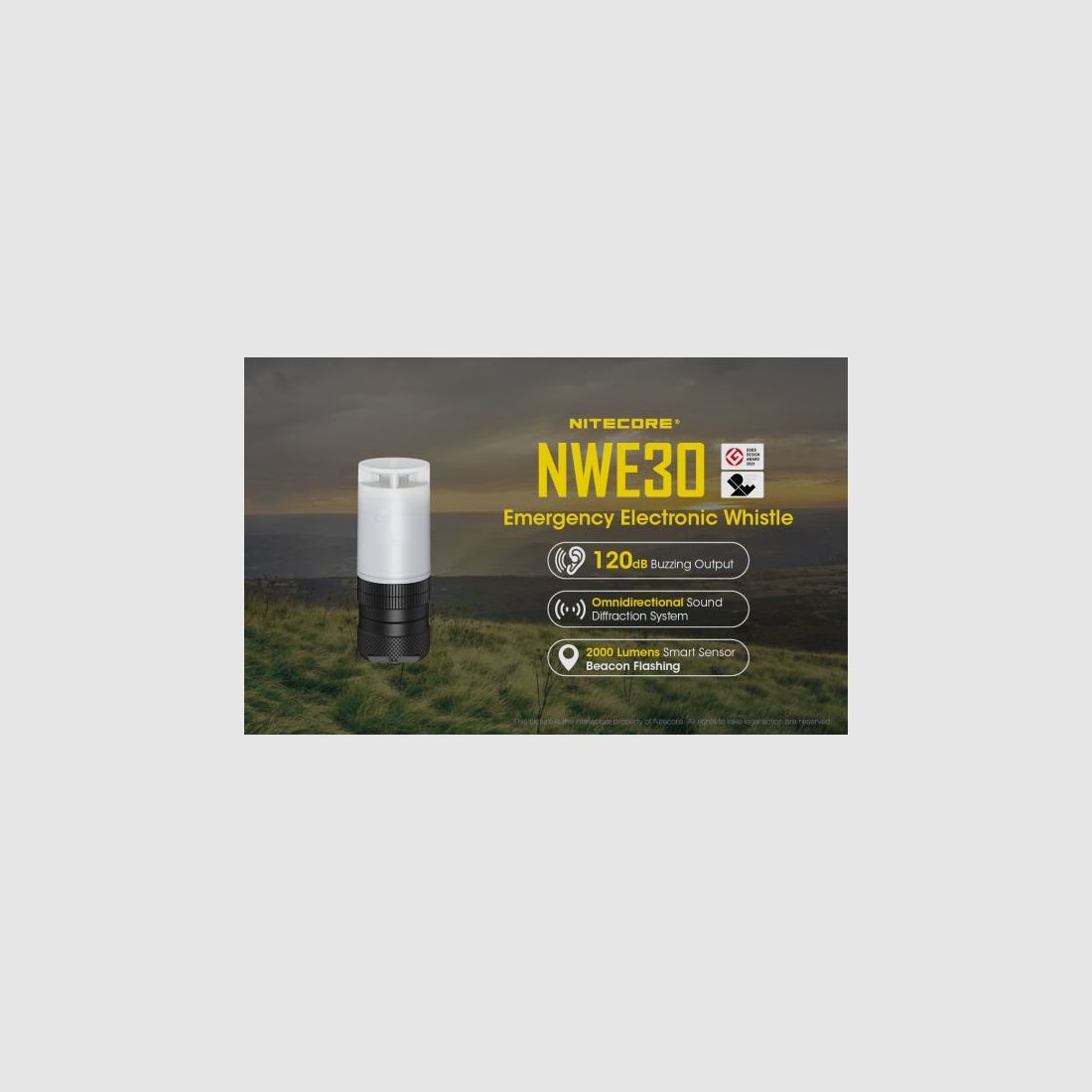 Nitecore elektronische Notpfeife und Leuchtfeuer, Bild 3 von 26