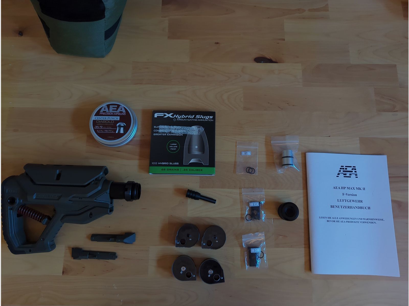 AEA HP Max 2 mit Zubehör und Anbauteilen