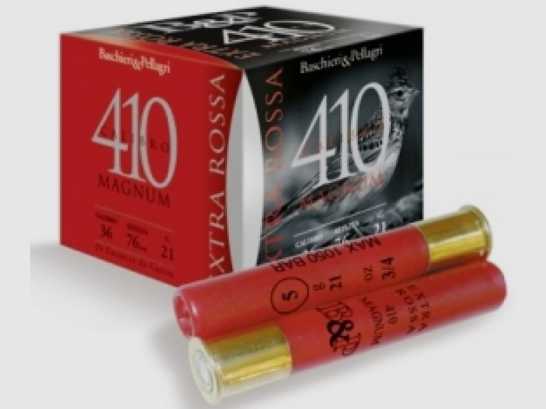 BASCHIERI & P. Patronen Extra Rossa Kal.410 Magnum gr.21 pb.11
