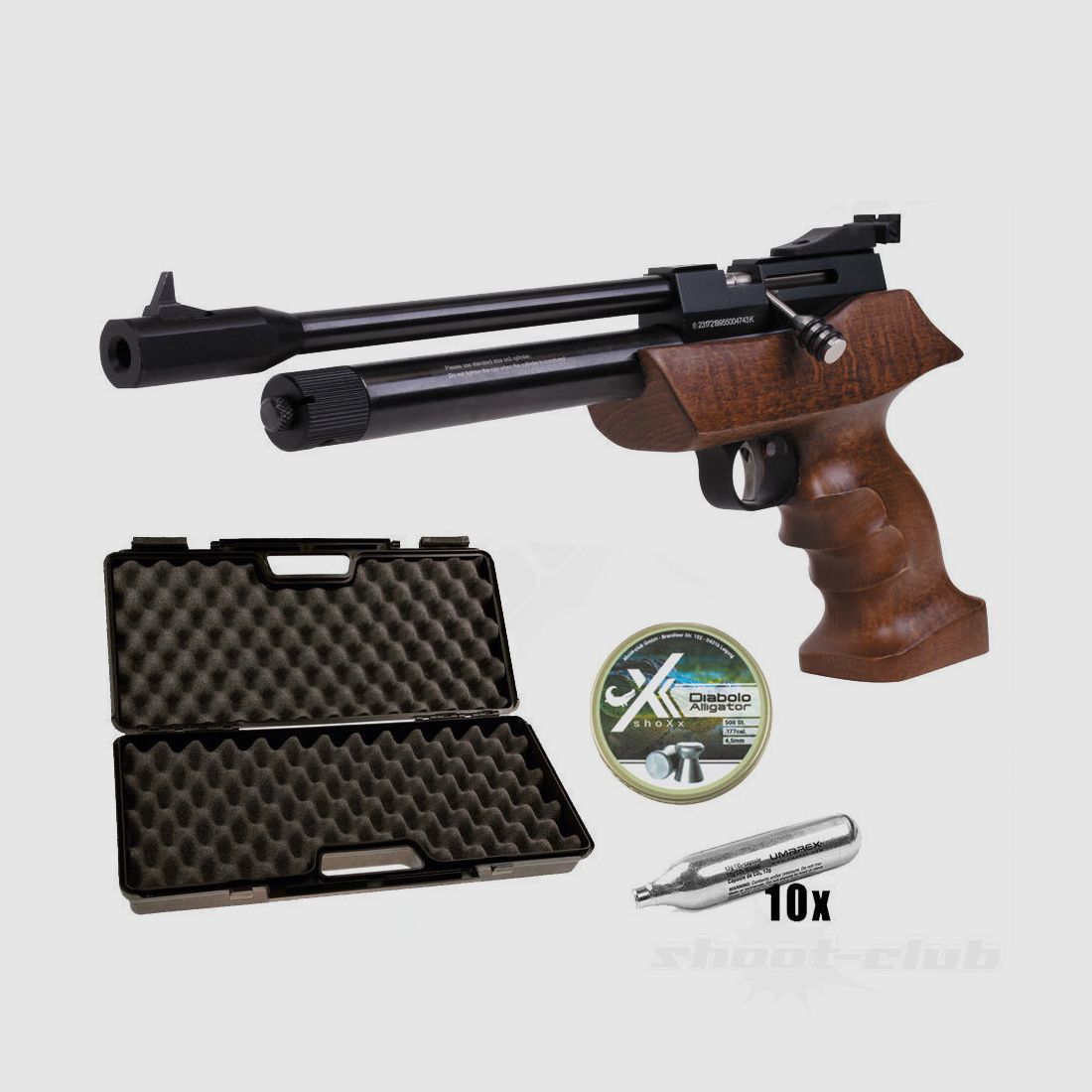 Diana Airbug CO2 Pistole 4,5mm Diabolos Koffer Set