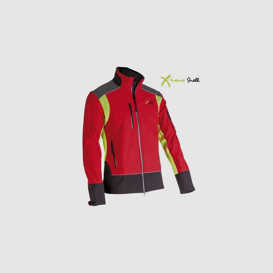 PSS X-treme Softshell-Jacke rot/gelb