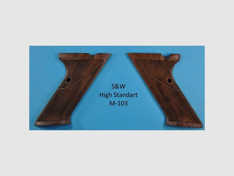 Nussbaum-Griffschalen für Pistole S&W High Standart M-103
