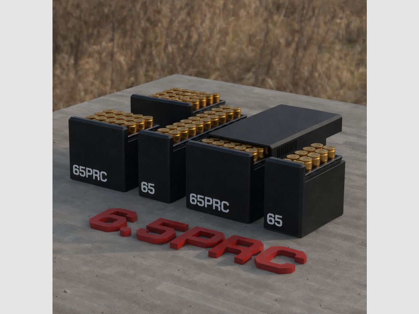 Filamelt Munitionsbox / 6.5 PRC / ‘Schiebedeckel’ / Patronenbox, Ammo Box