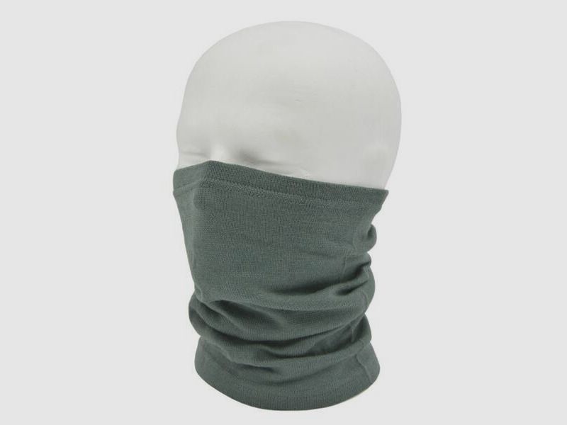 Schlauchschal / "Oma" für Kopf, Gesicht, Hals - Einheitsgröße - Grau-Oliv - neuw. - Schweizer Armee