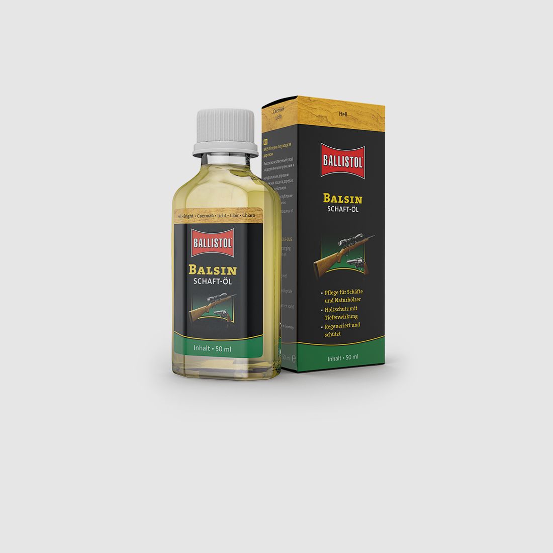 Ballistol Balsin Aceite para Culatas / Cuidado de Culatas Claro 50 ml