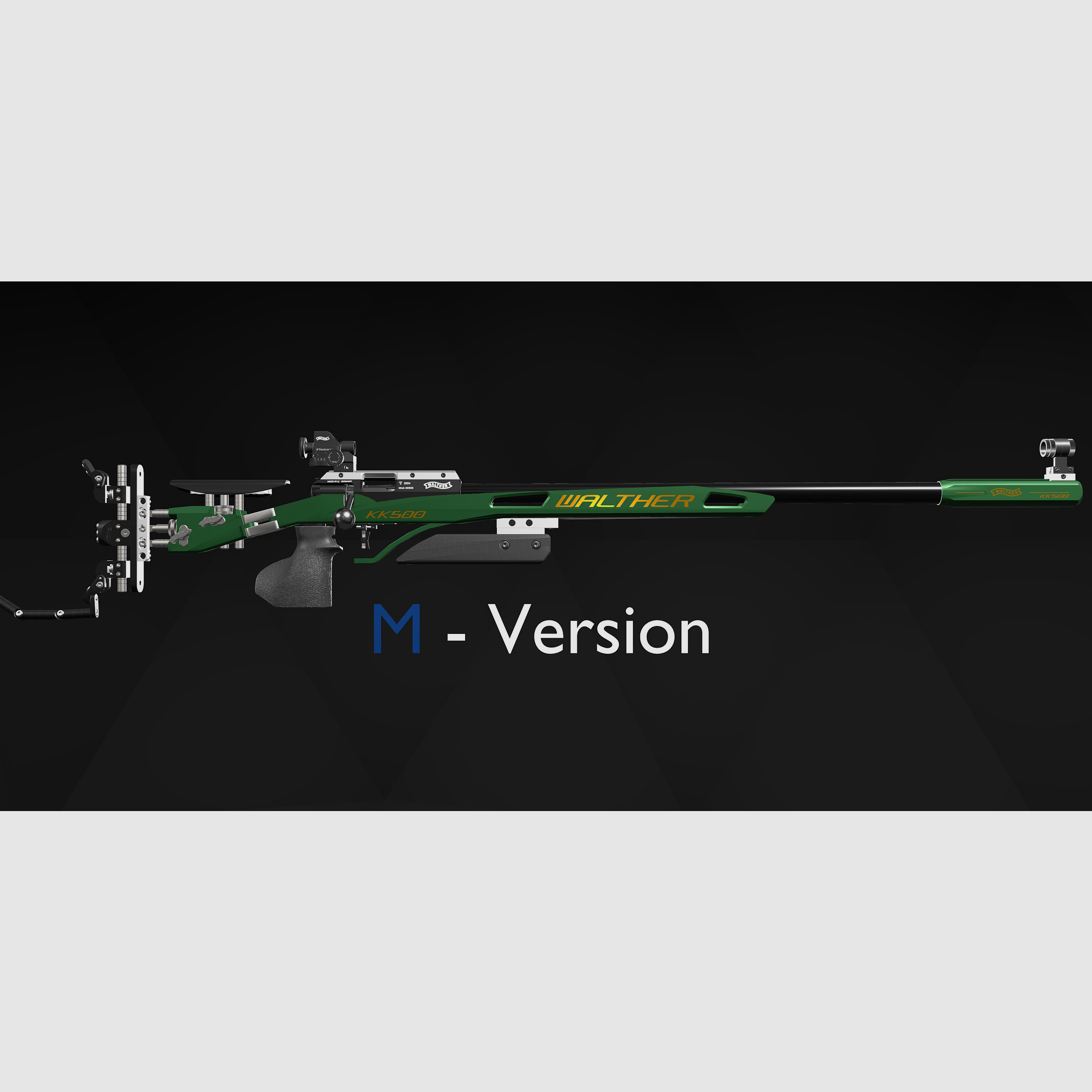 Walther KK500-M Expert MM green .22LR bolt-action rifle for right-handed