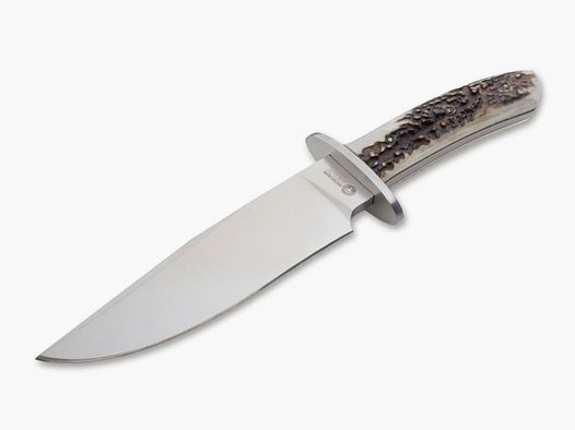 Arbolito Esculta Hirschhorn Bowie mit Lederscheide