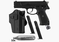 DELTA SIX MPB-50 Paintball / Pistola de defensa doméstica Cal. 50 Action Pack (negro)