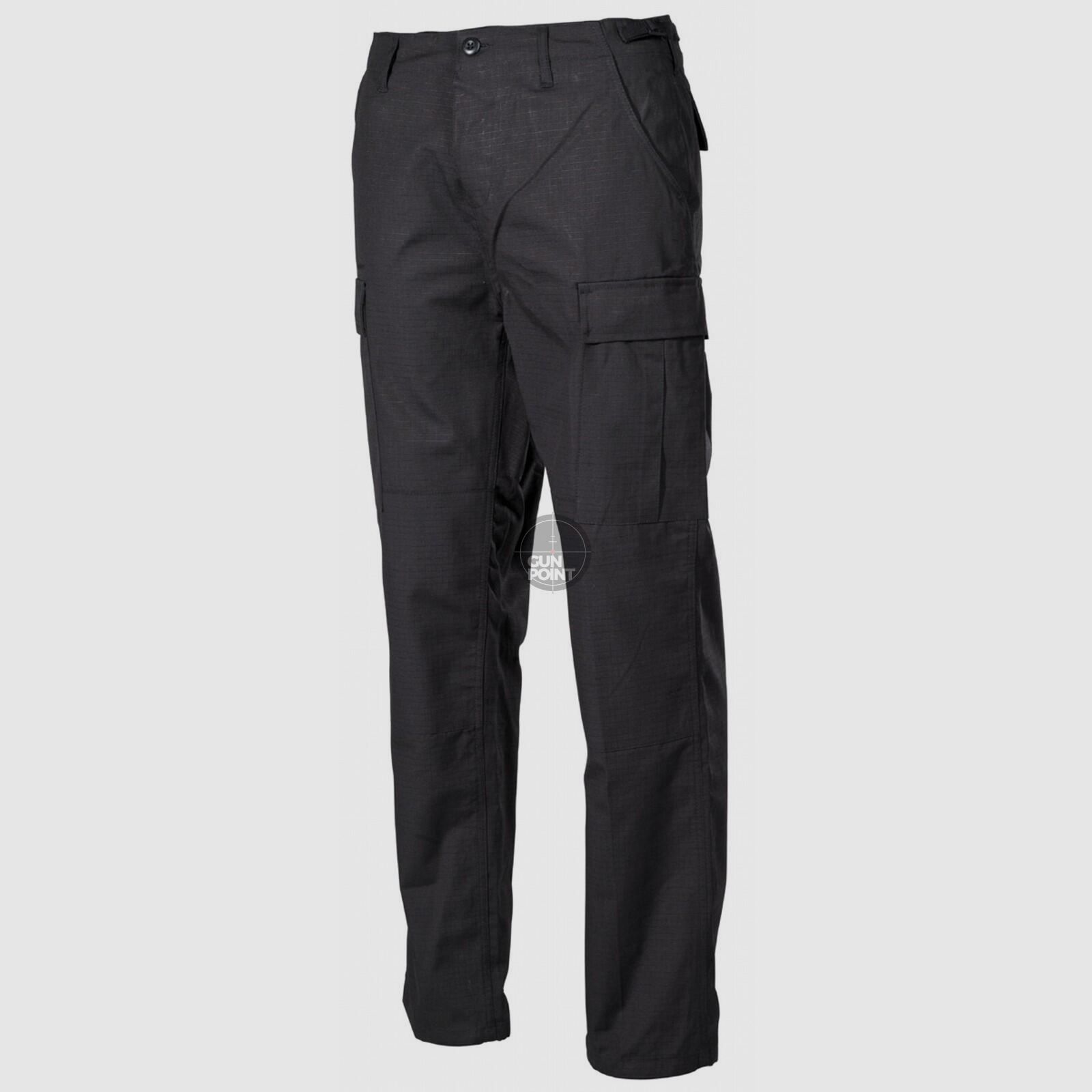 US Kampfhose, BDU, Rip Stop,schwarz - Gre: M