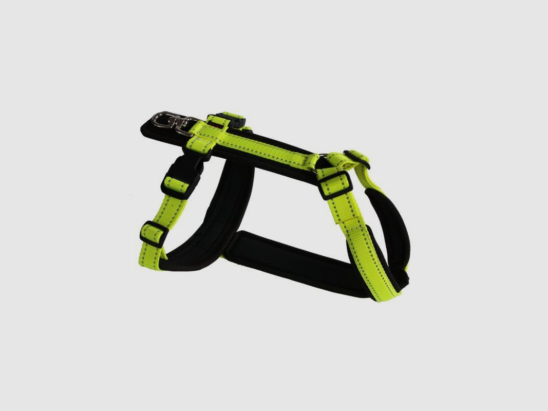 AKAH Hundegeschirr Tracker neongelb