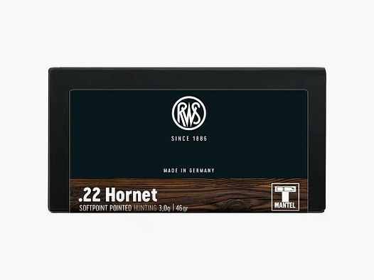 RWS .22 Hornet TMS 46gr - 20 Stk.