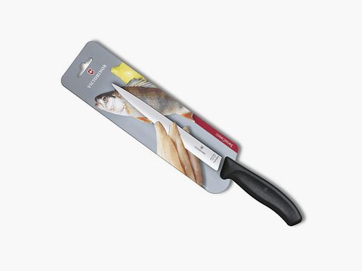 COUTEAU FILET DE SOLE VICTORINOX SWISSCLASSIC 20CM NOIR-CARTE