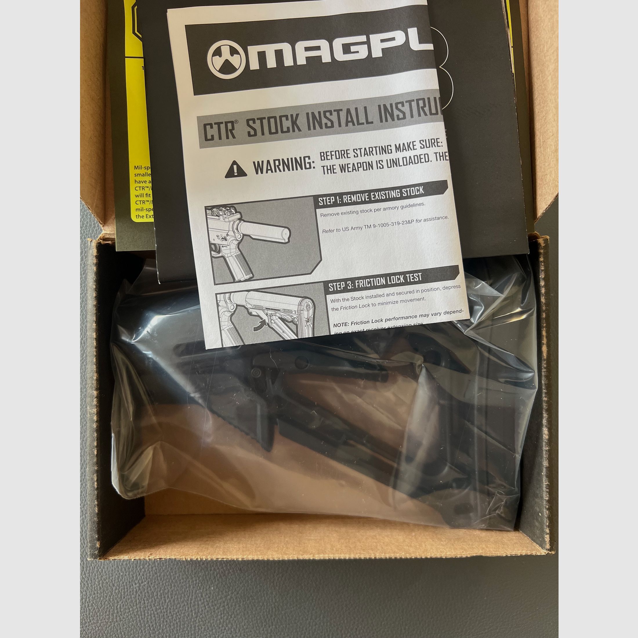 Magpul CTR Stock MAG311-BLK Mil-Spec negro – nuevo en embalaje original