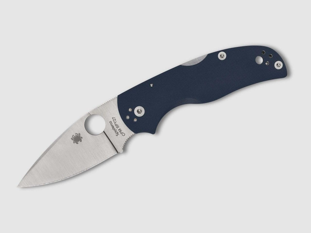 Spyderco Native 5 Blue G10 CPM-SPY27 PlainEdge EDC-Messer