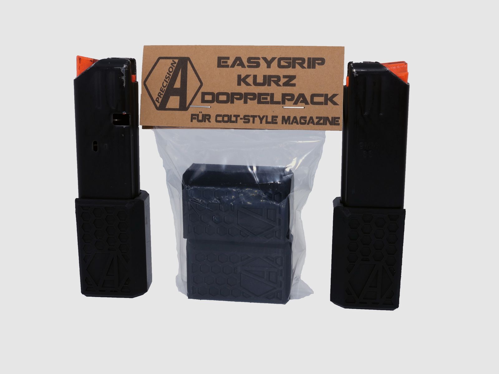 EasyGrip KURZ im Doppelpack Magazinverlängerung für Colt Style Magazine