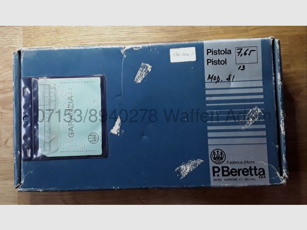 Beretta Originalkarton Mod. 81, Bild 2 von 2