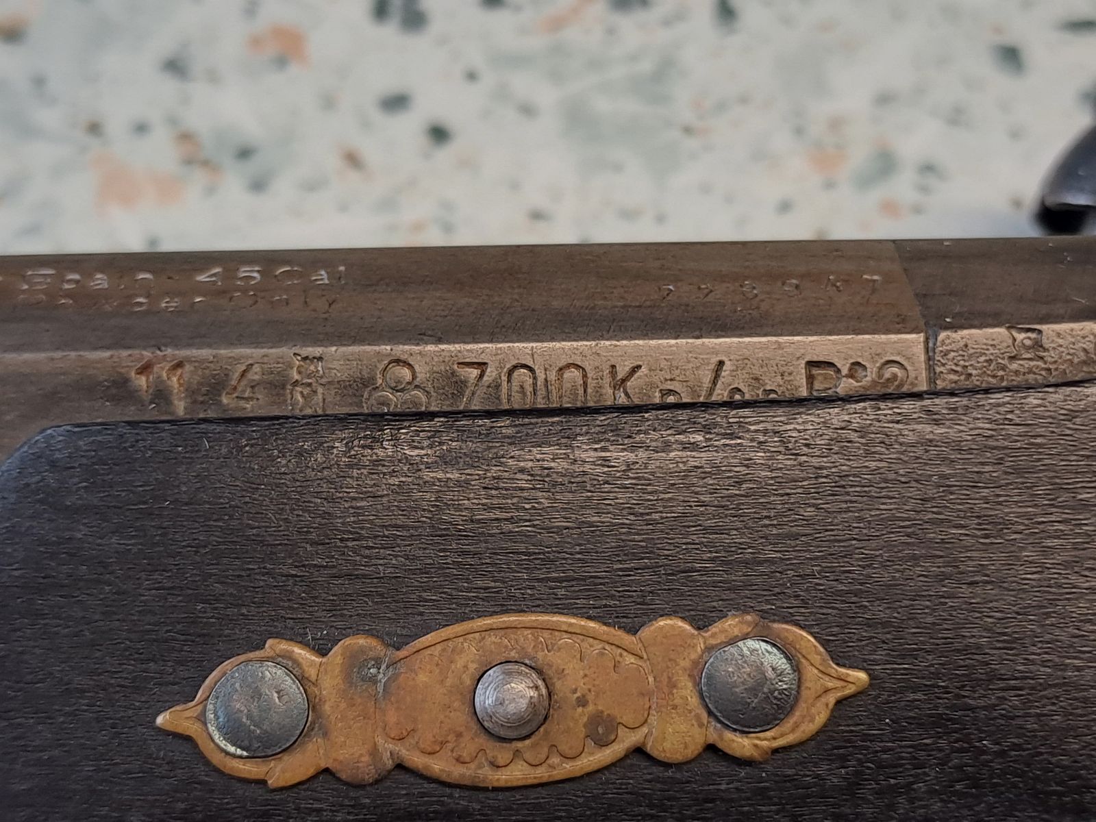 Philadelphia Derringer Dikar .45 including original proof certificate