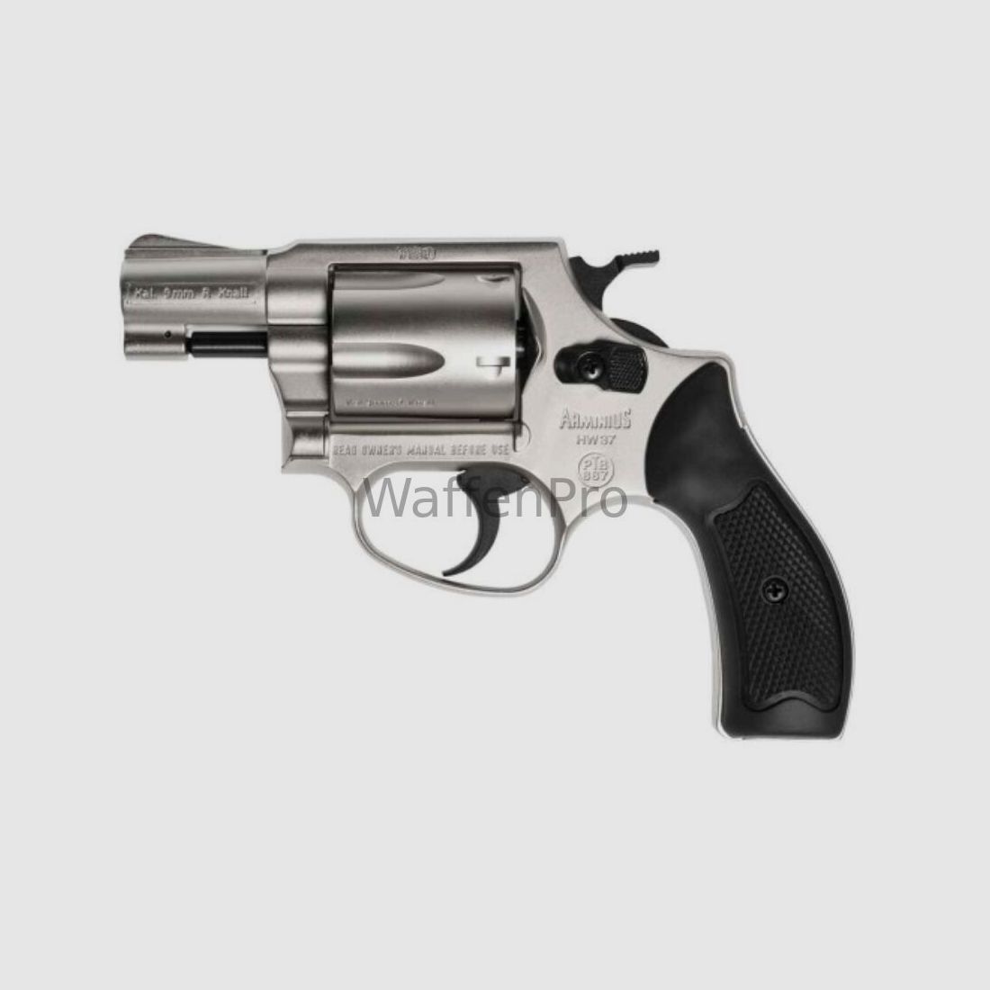 Weihrauch Schreckschuss Revolver HW37 Nickel