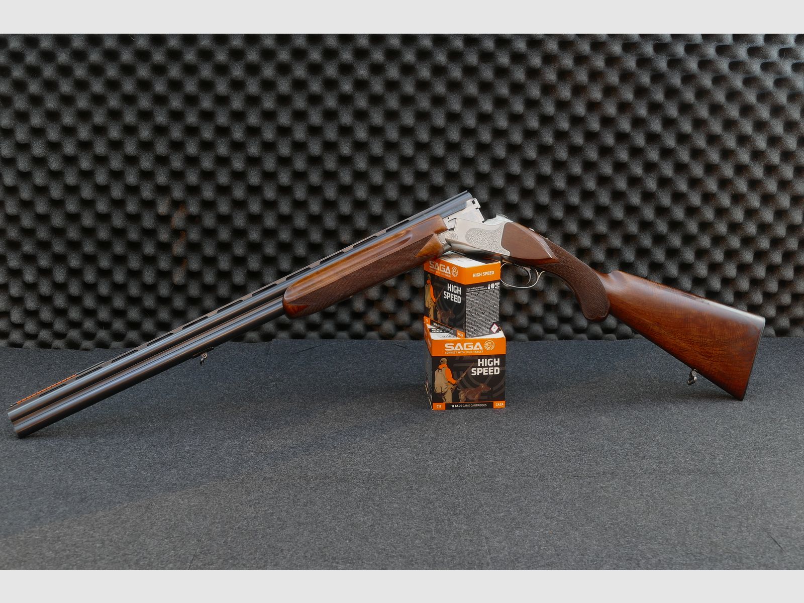 Winchester Super Grade – 12/70, fusil à deux canons superposés, arme de coffre, état impeccable