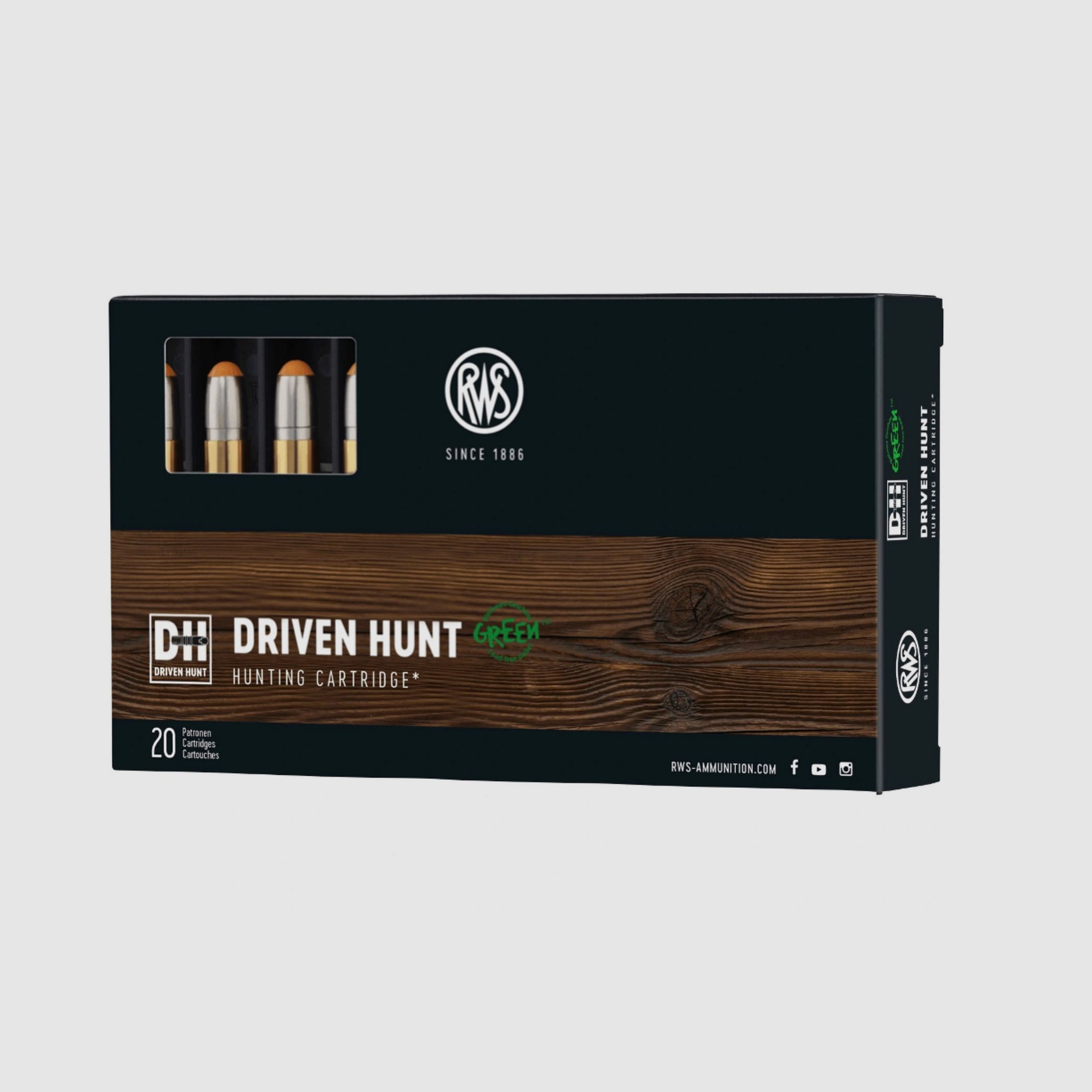 RWS 2426274 .30-06 Spr. Driven Hunt 10.7g 165grs. Lead-free rifle ammunition