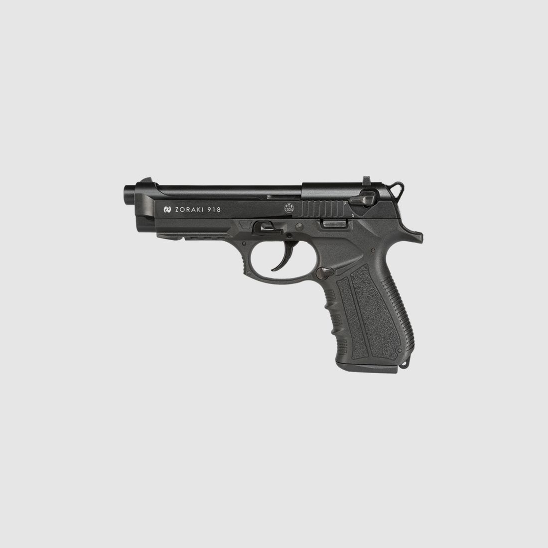 Zoraki 918 Zwart 9mm P.A.K. - Gas Signaal