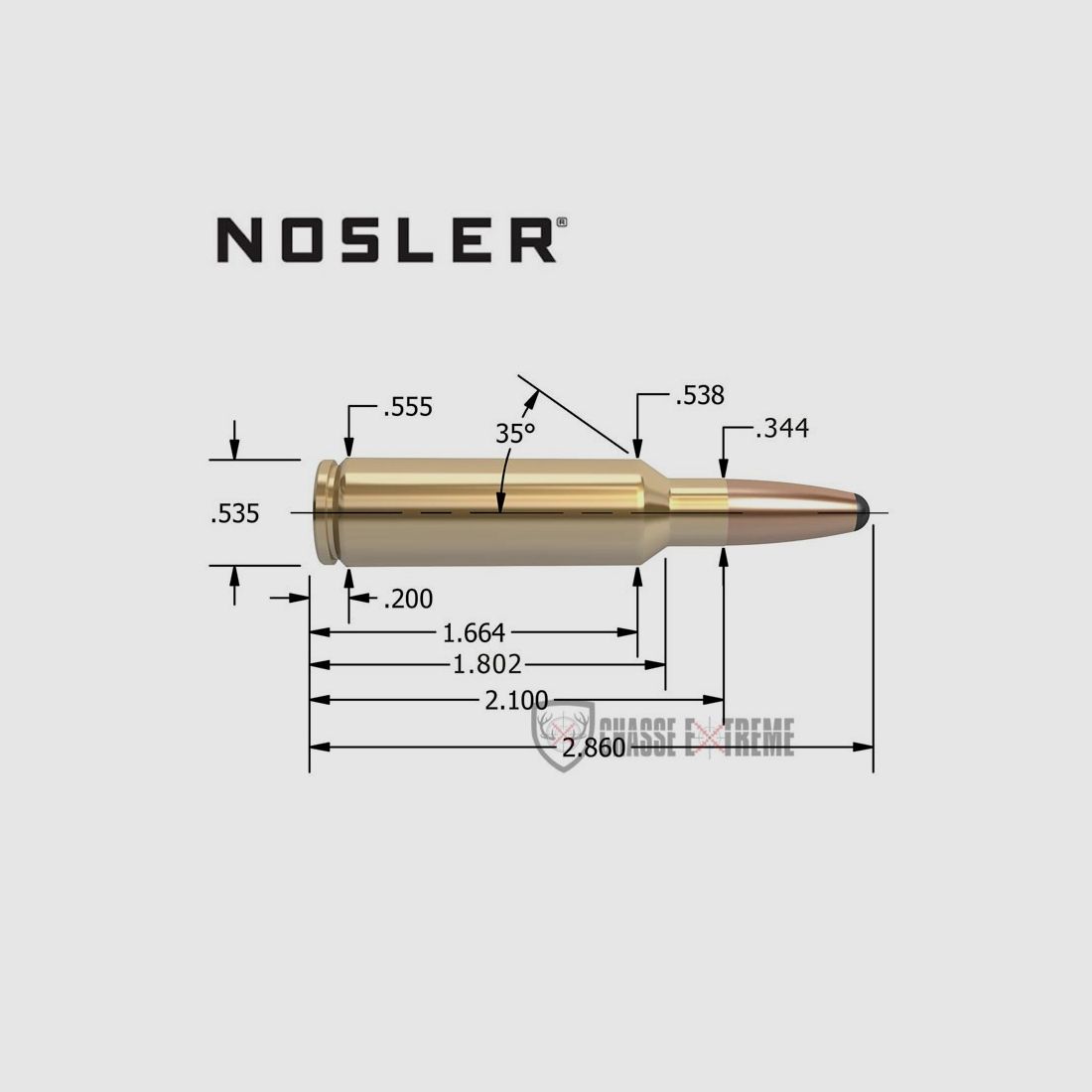 25 Hülsen NOSLER Kal. 300 Wsm, Bild 2 von 4