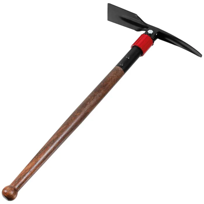 Vouwbare hak met houten steel (hak 30 cm / steel 60 cm)